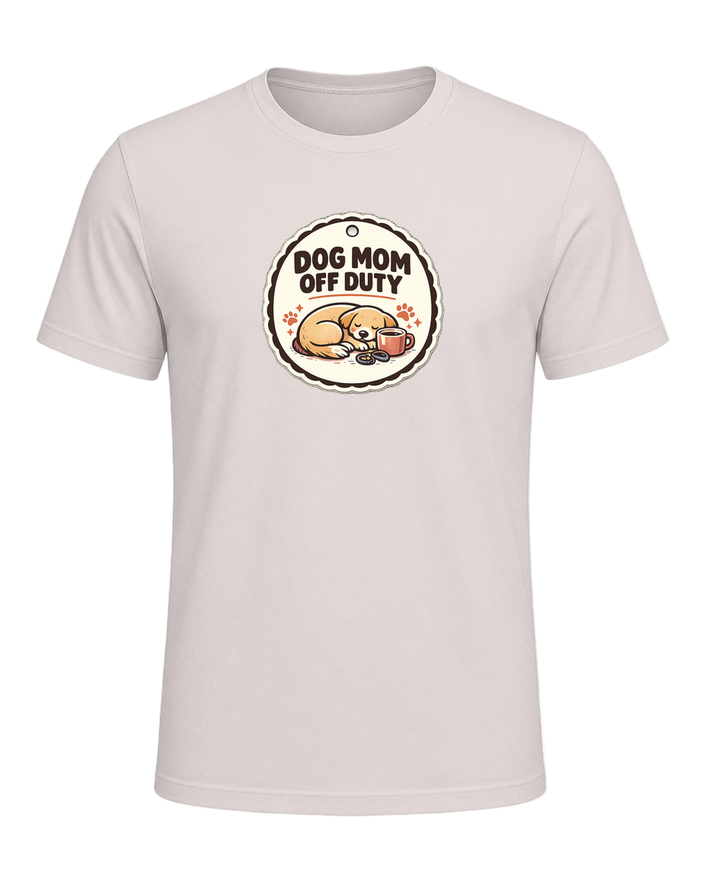 Dog Mom Off Duty Tee — Heather Dust