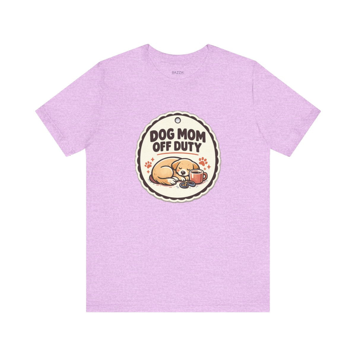 Dog Mom Humor T-Shirt — Dog Mom Off Duty — dog mom t-shirt design by June