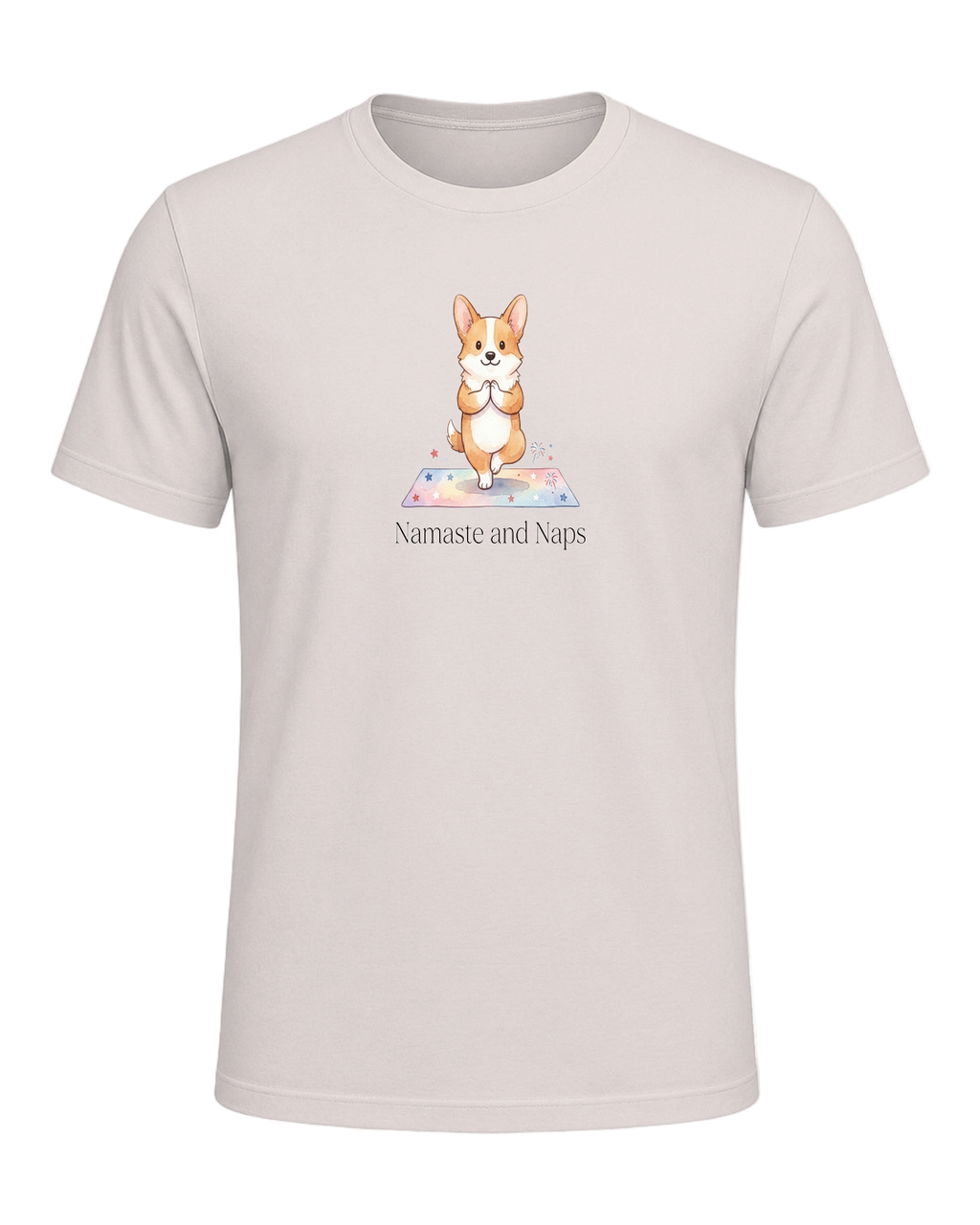Corgi + Yoga — Heather Dust
