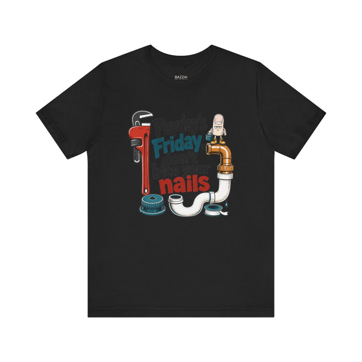 Trades Gift T-Shirt — Payday's Friday, Don't Bite Your Nails — t-shirt design