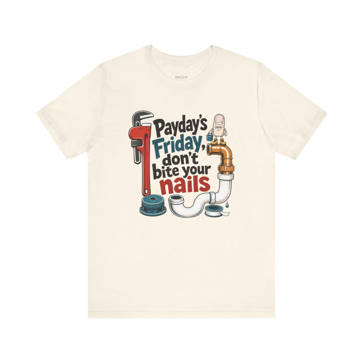Trades Gift T-Shirt — Payday's Friday, Don't Bite Your Nails — t-shirt design