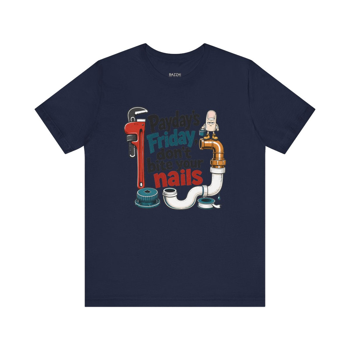 Trades Gift T-Shirt — Payday's Friday, Don't Bite Your Nails — t-shirt design