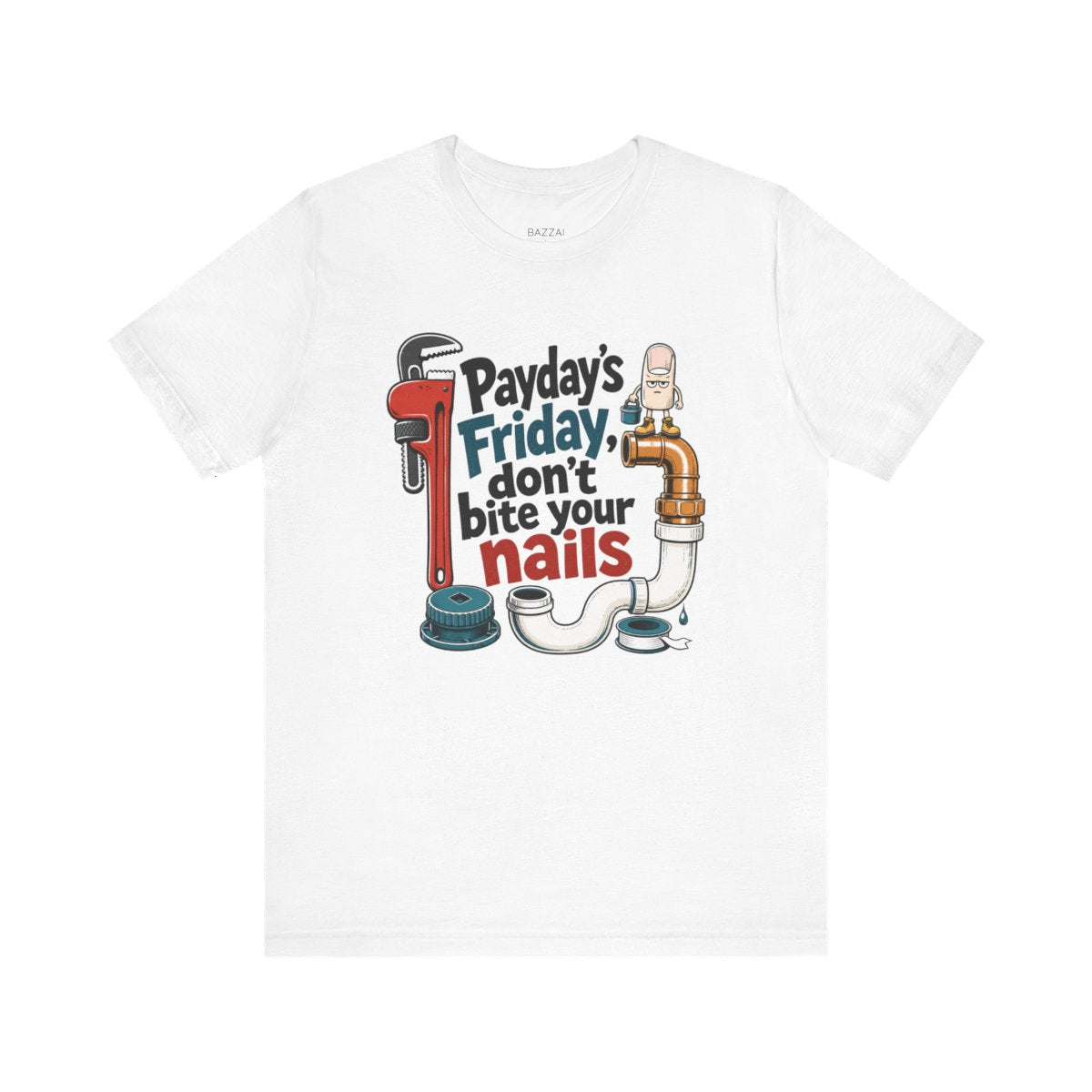 Trades Gift T-Shirt — Payday's Friday, Don't Bite Your Nails — t-shirt design