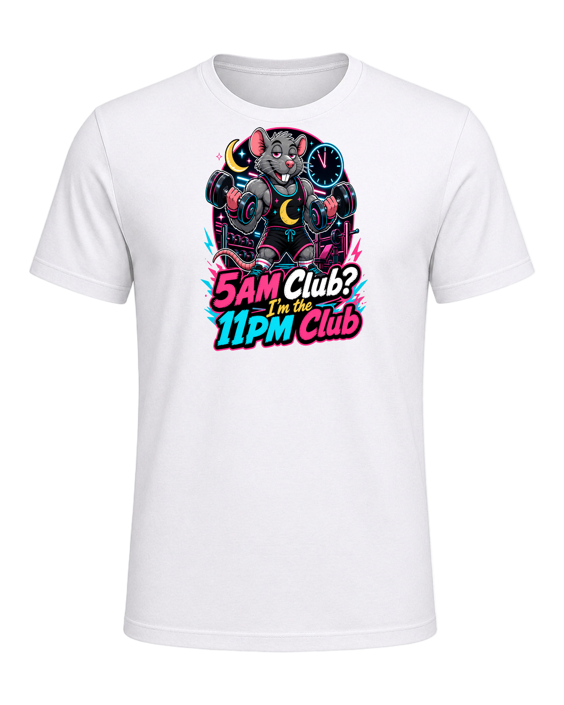 Gym Rat Night Owl — White