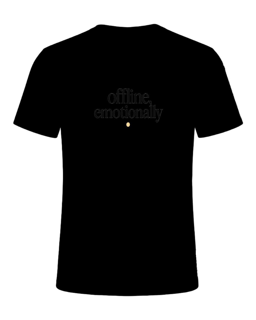 offline, emotionally — Black