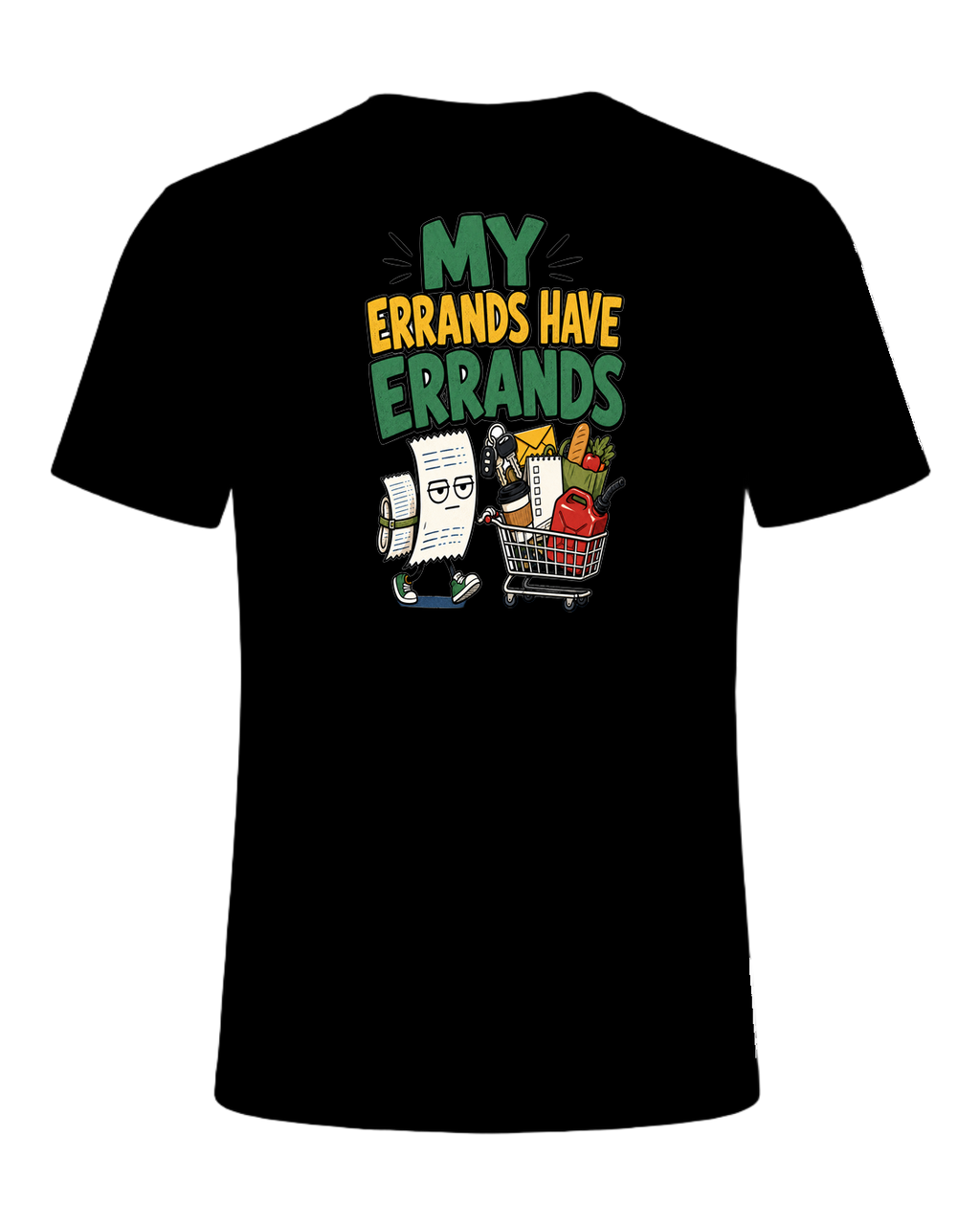 MY ERRANDS HAVE ERRANDS — Black