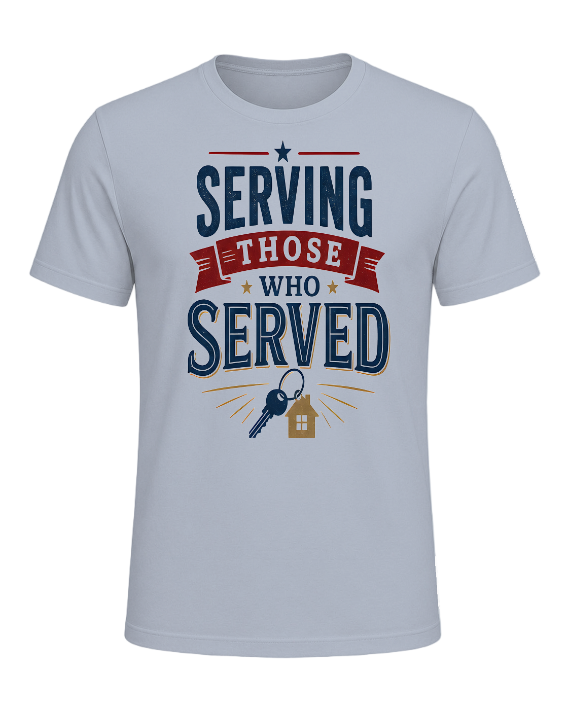 SERVING THOSE WHO SERVED — Light Blue