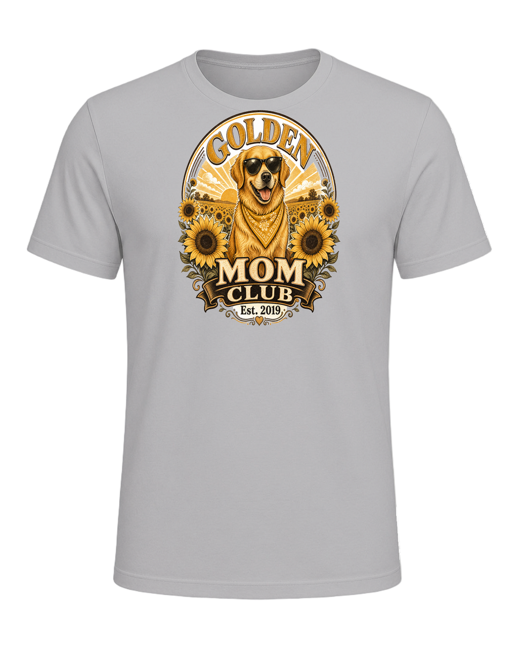 Golden Retriever Mom — Athletic Heather