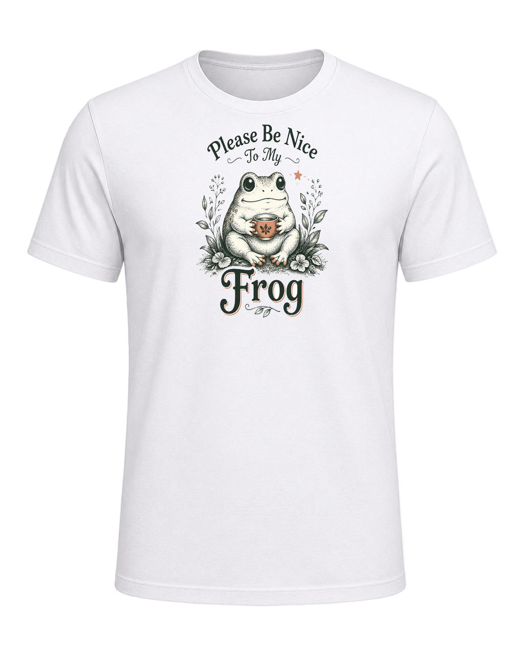 Please Be Nice To My Frog — White
