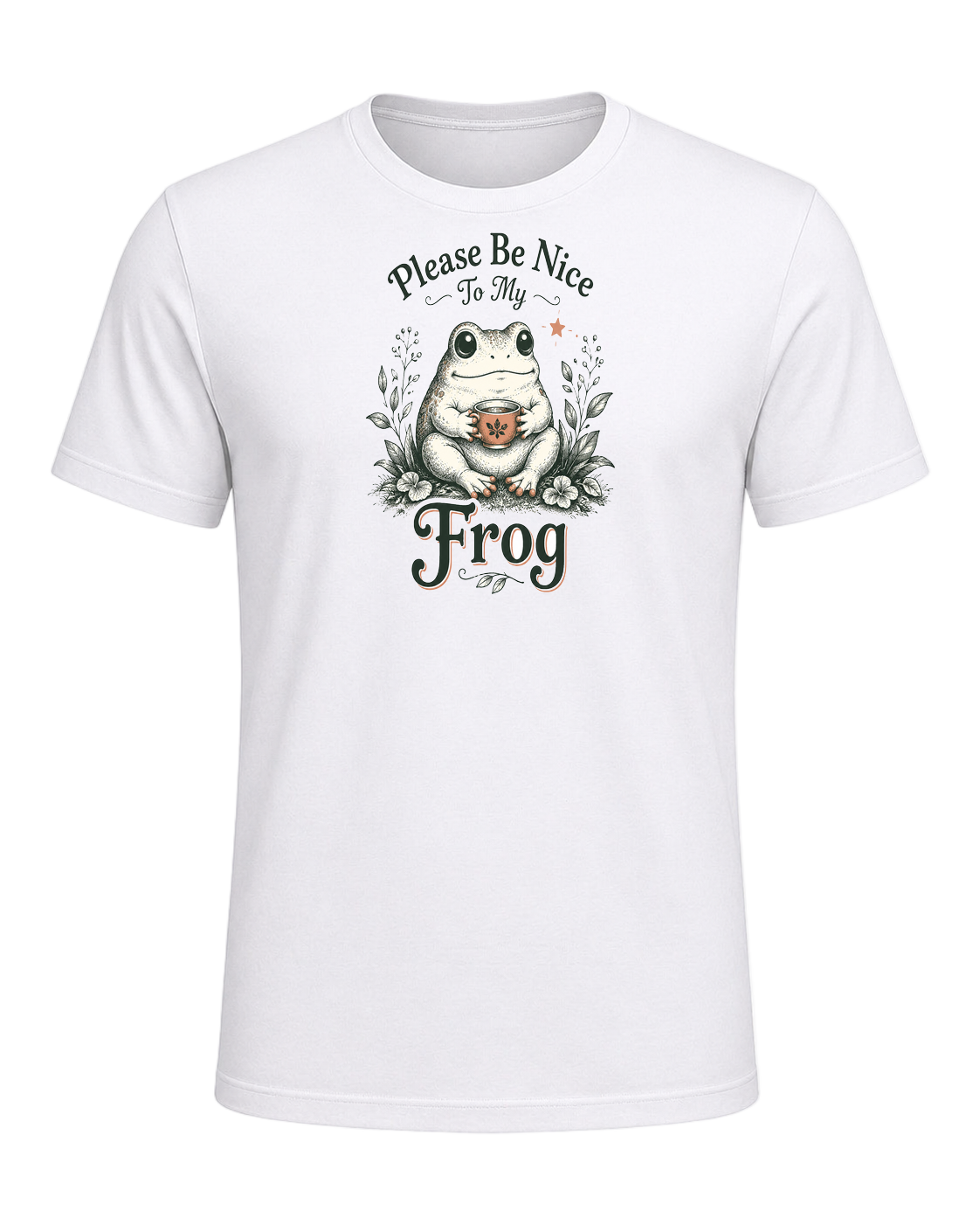 Please Be Nice To My Frog — White