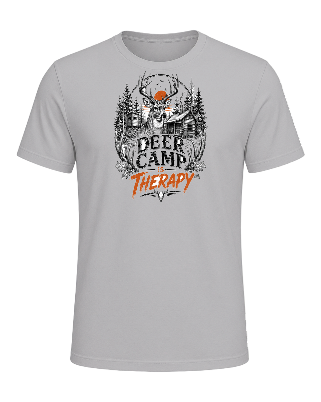 DEER CAMP IS THERAPY — Athletic Heather