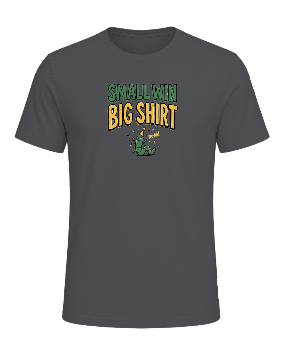 SMALL WIN BIG SHIRT — Asphalt