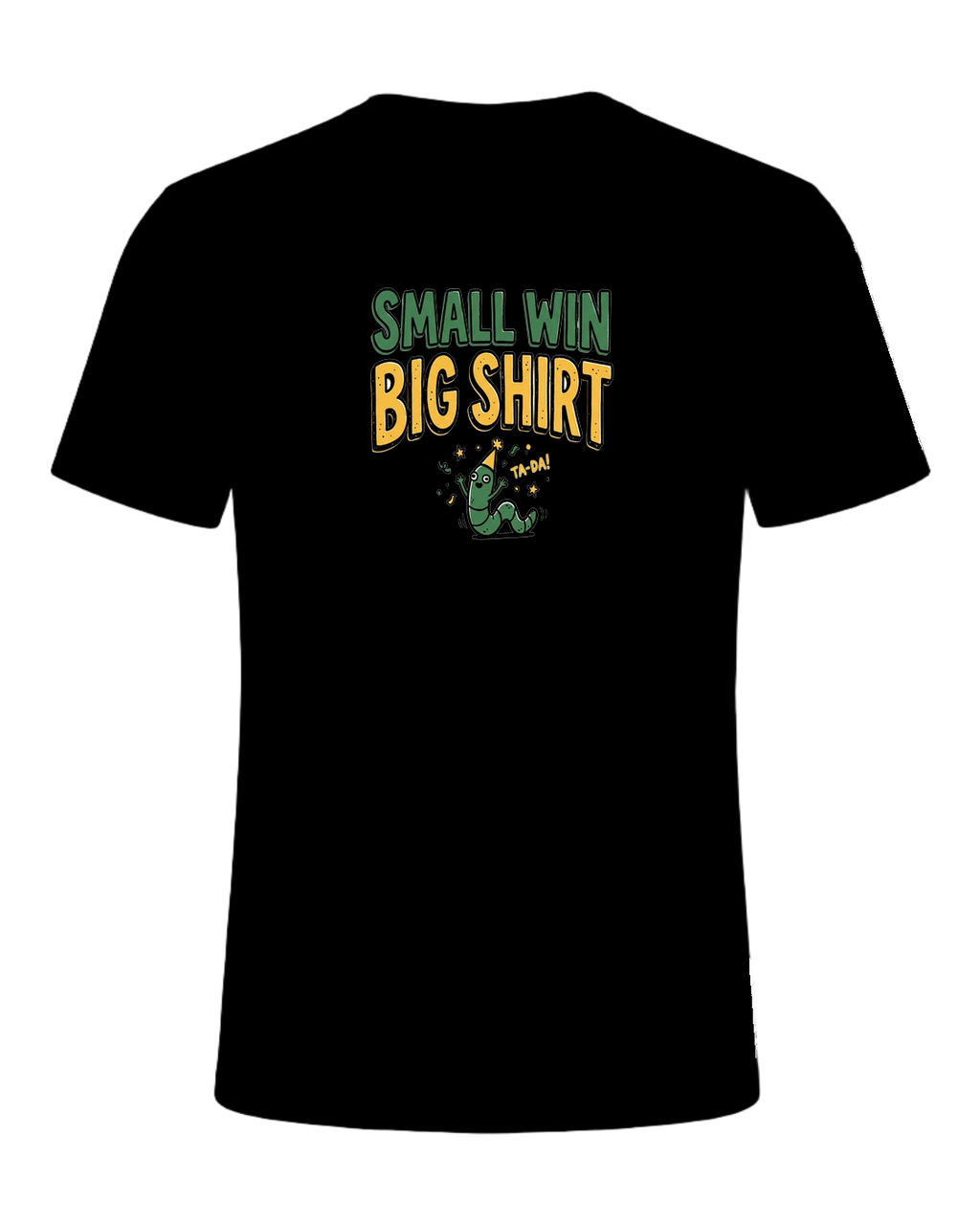 SMALL WIN BIG SHIRT — Black