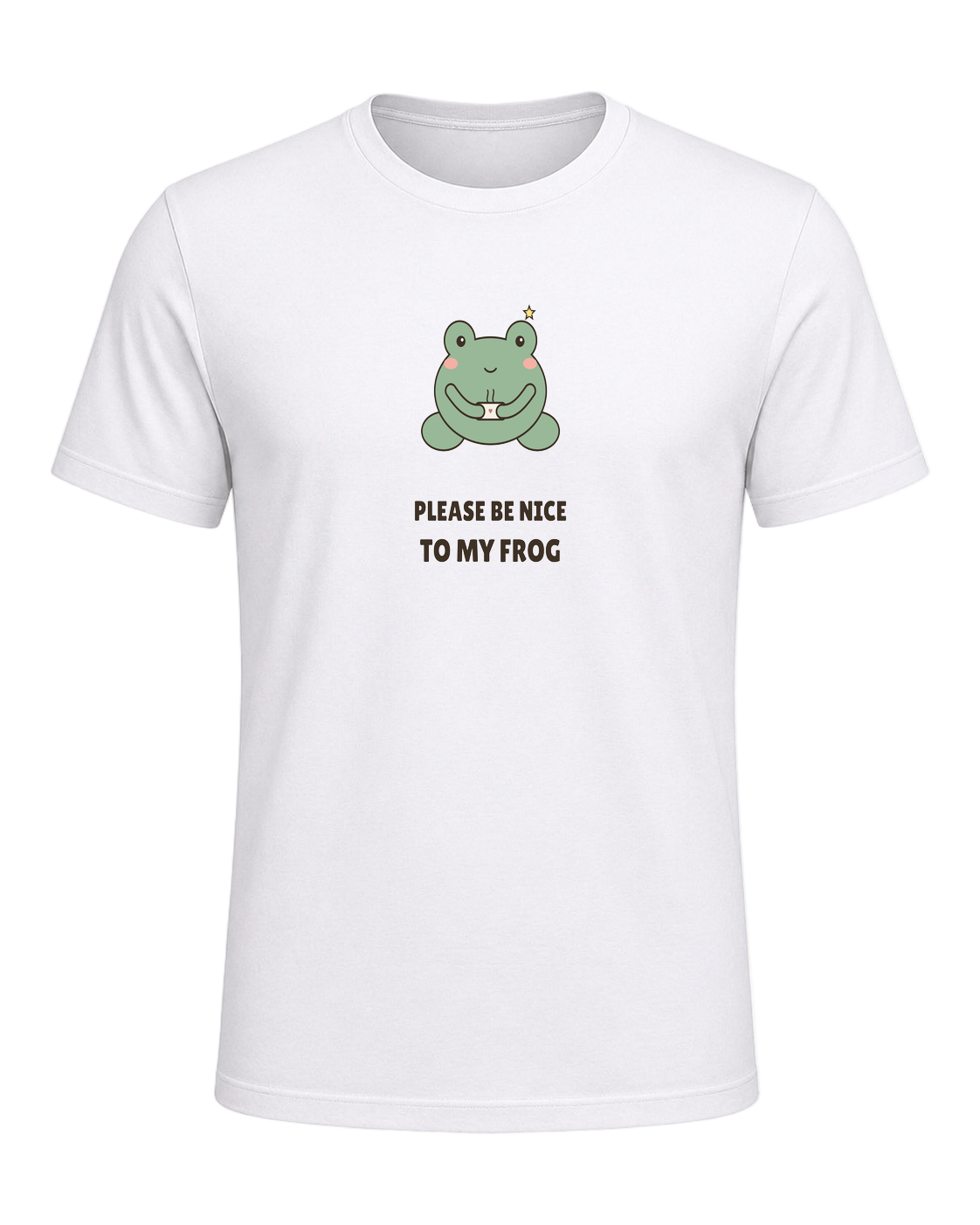 Please Be Nice To My Frog — White