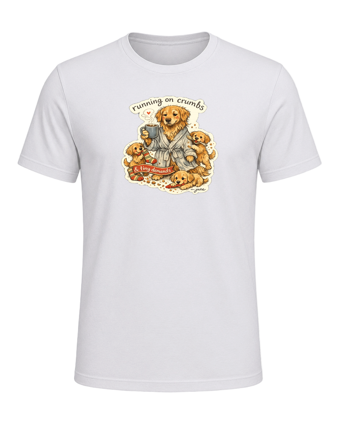 Running On Crumbs & Tiny Demands Tee — Ash