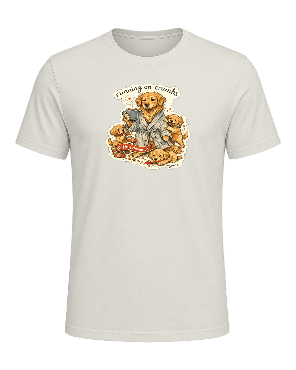 Running On Crumbs & Tiny Demands Tee — Citron