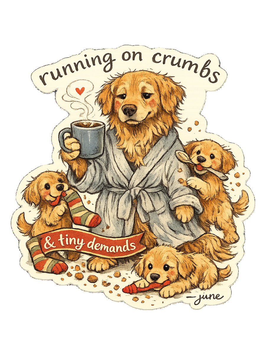 Mom Gift T-Shirt — Running on Crumbs & Tiny Demands