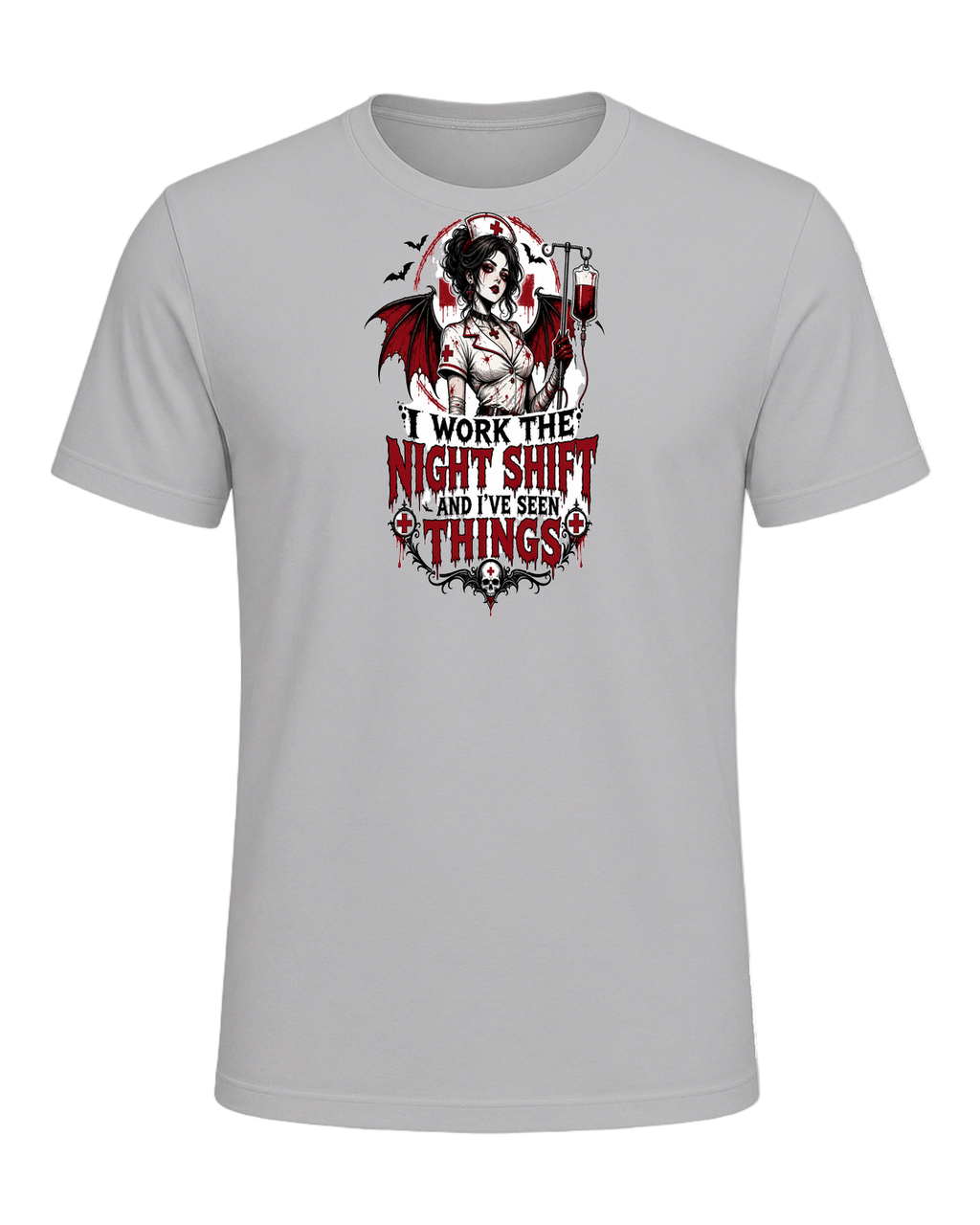 Nurse Night Shift Spooky — Athletic Heather