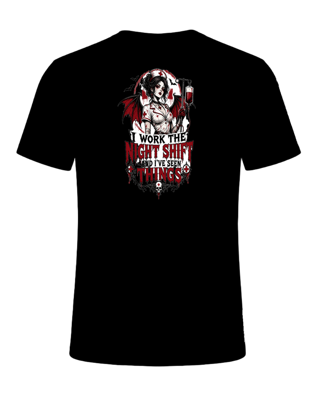 Nurse Night Shift Spooky — Black