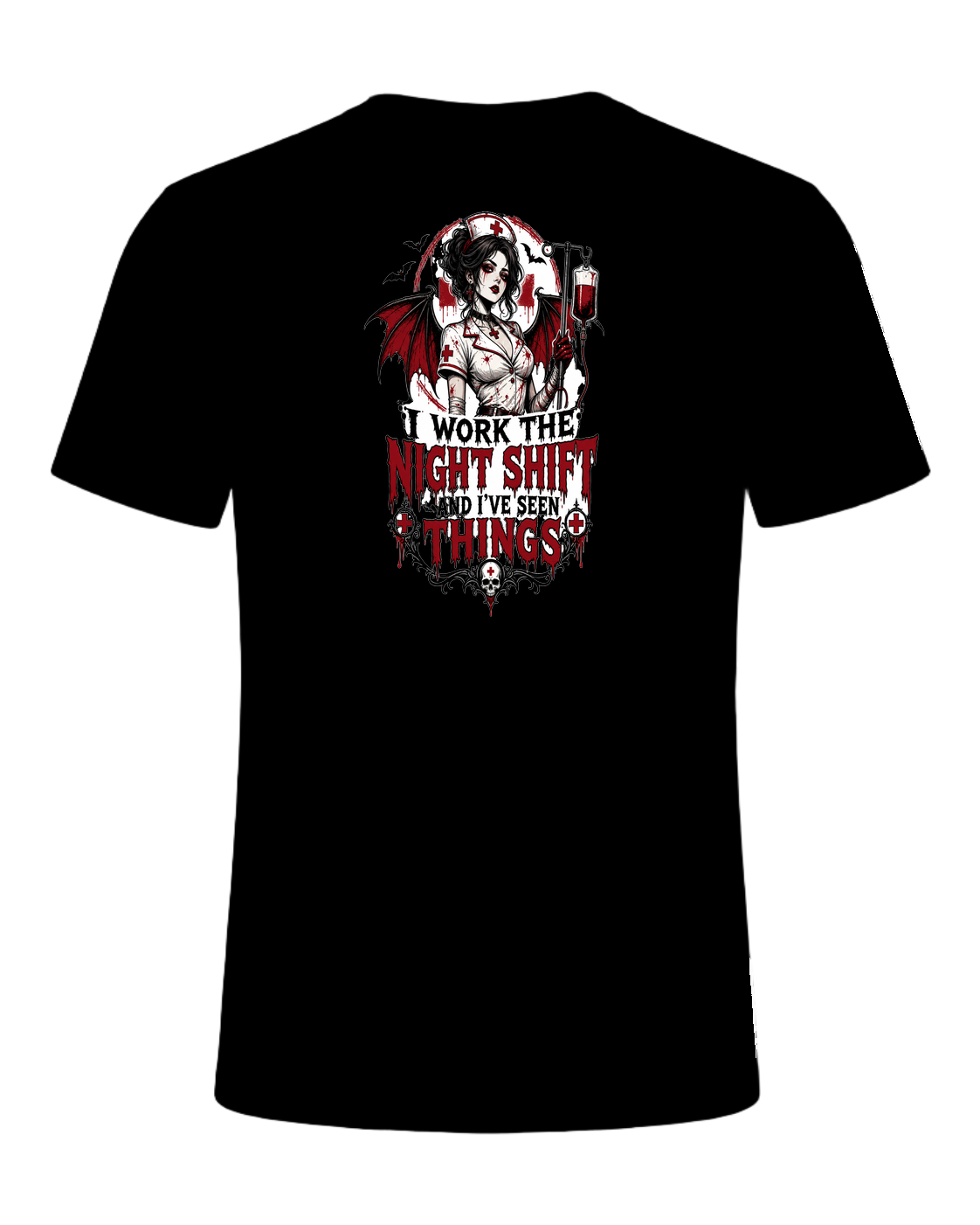 Nurse Night Shift Spooky — Black