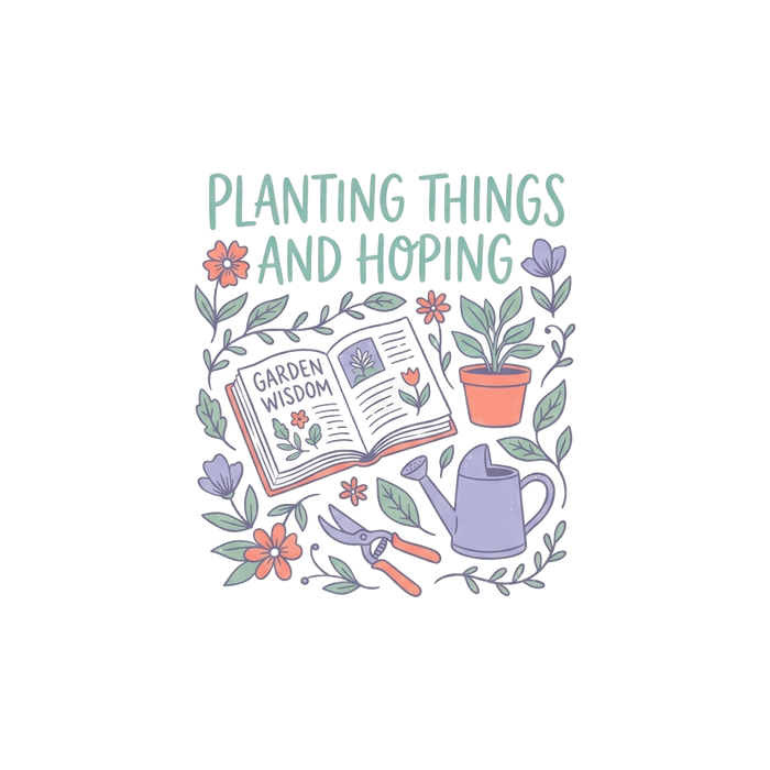 PLANTING THINGS AND HOPING — Wildflower Sketch Tee
