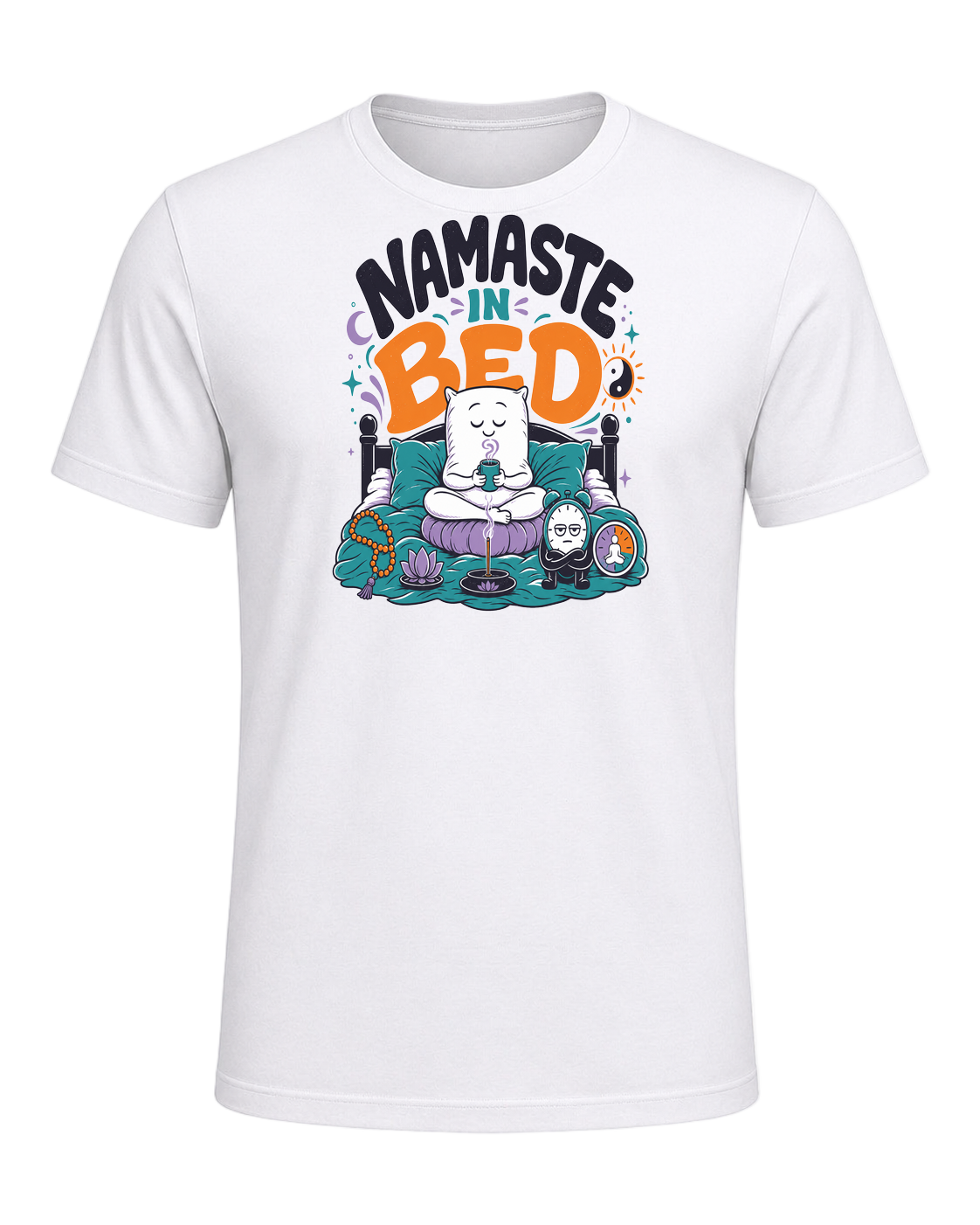 NAMASTE IN BED — White