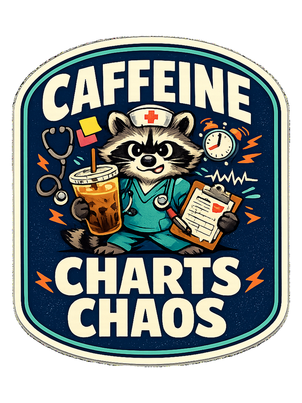 Caffeine Charts Chaos Tee