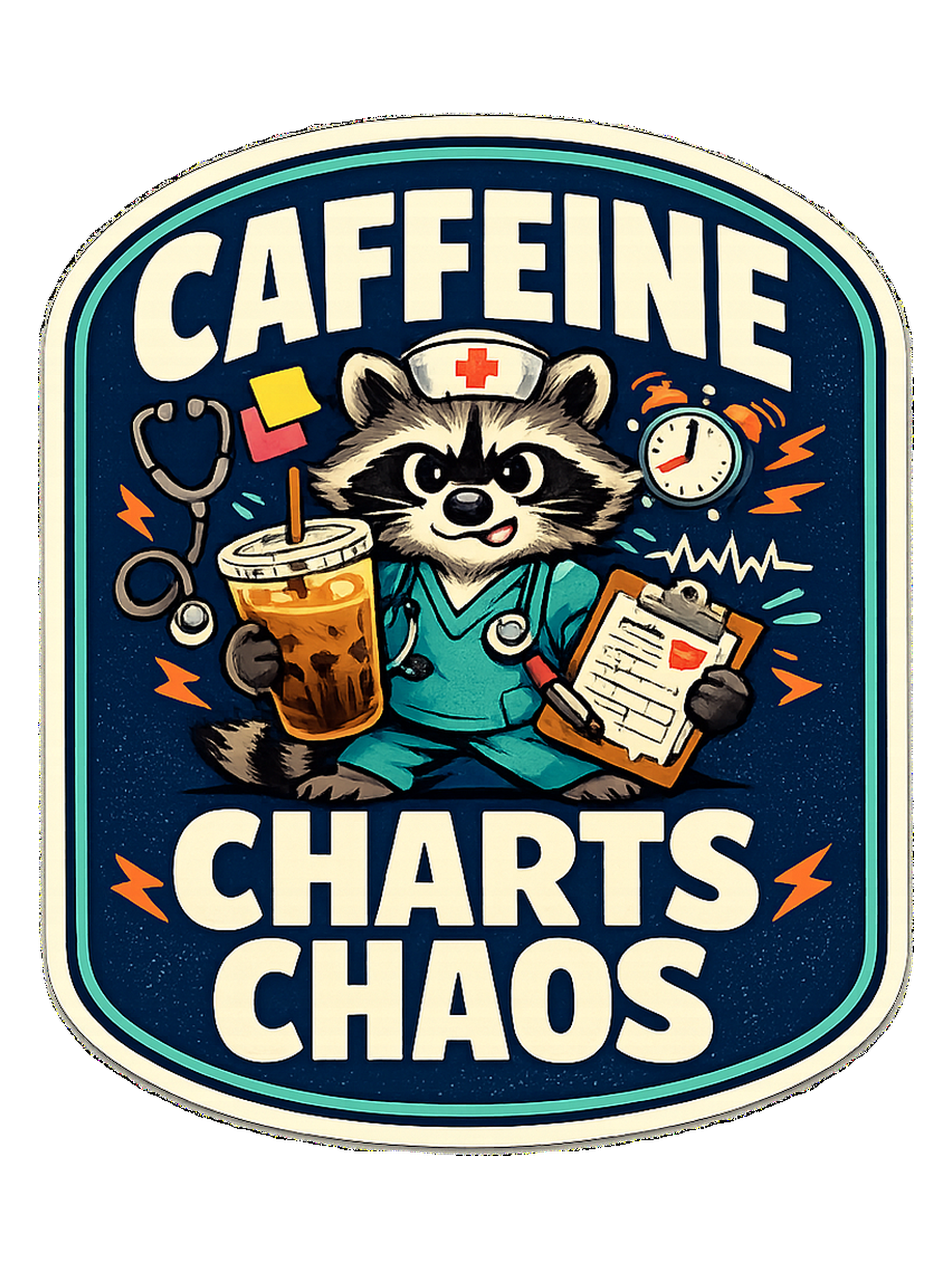 Caffeine Charts Chaos Tee