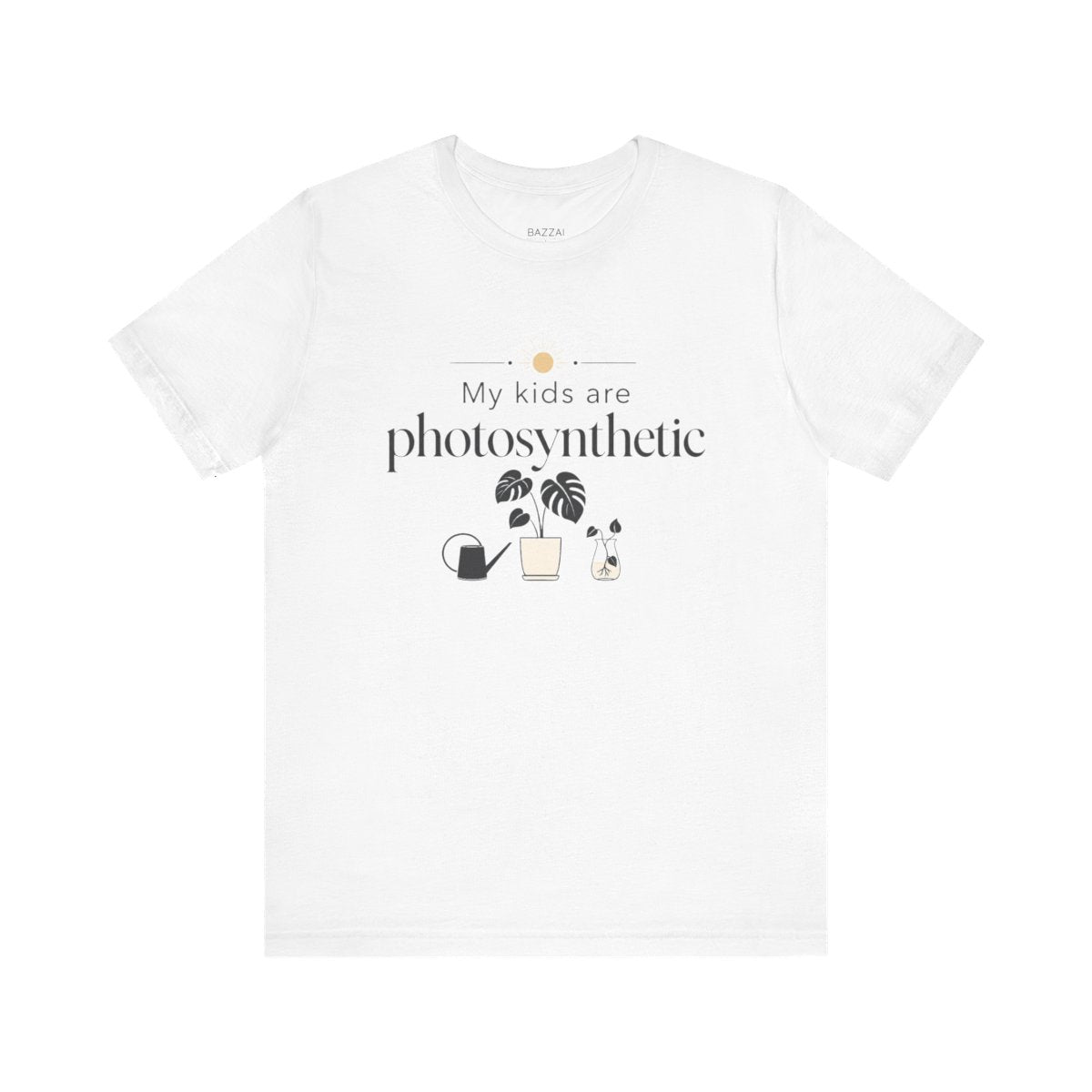 Plant Parent T-Shirt — My Kids Are Photosynthetic — plant mom t-shirt design