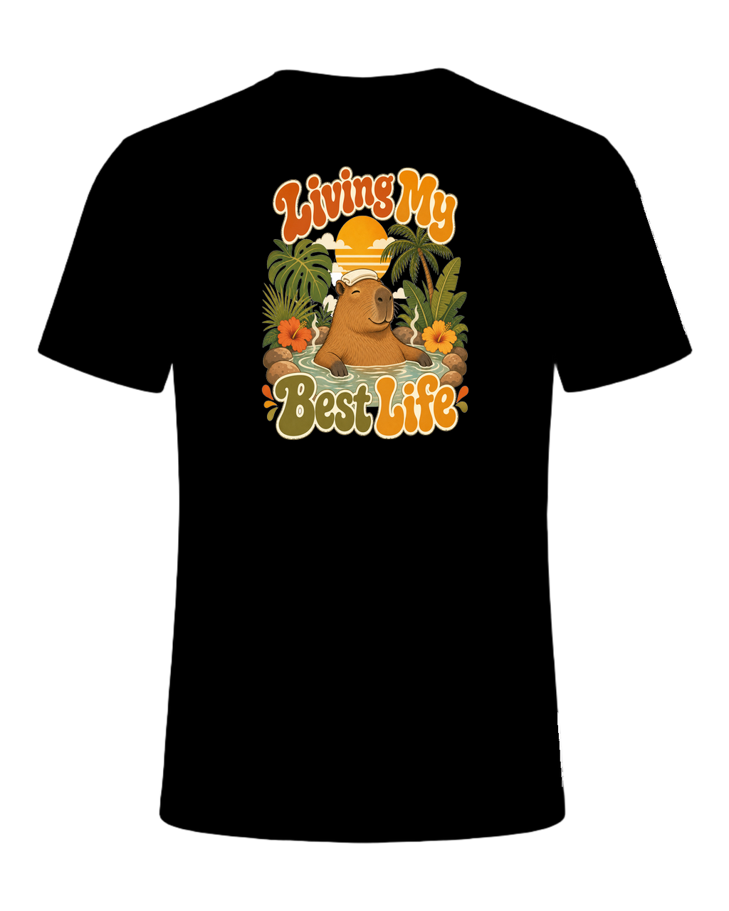 Capybara Chill Vibes — Black