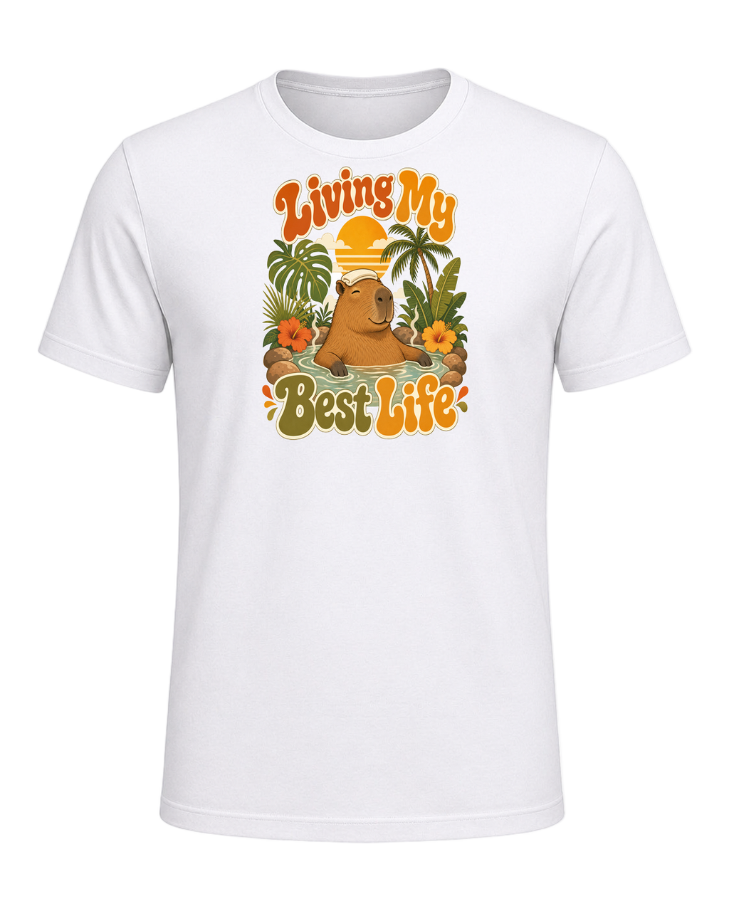 Capybara Chill Vibes — White