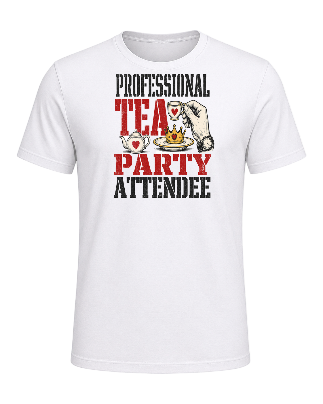 Professional tea party attendee — White