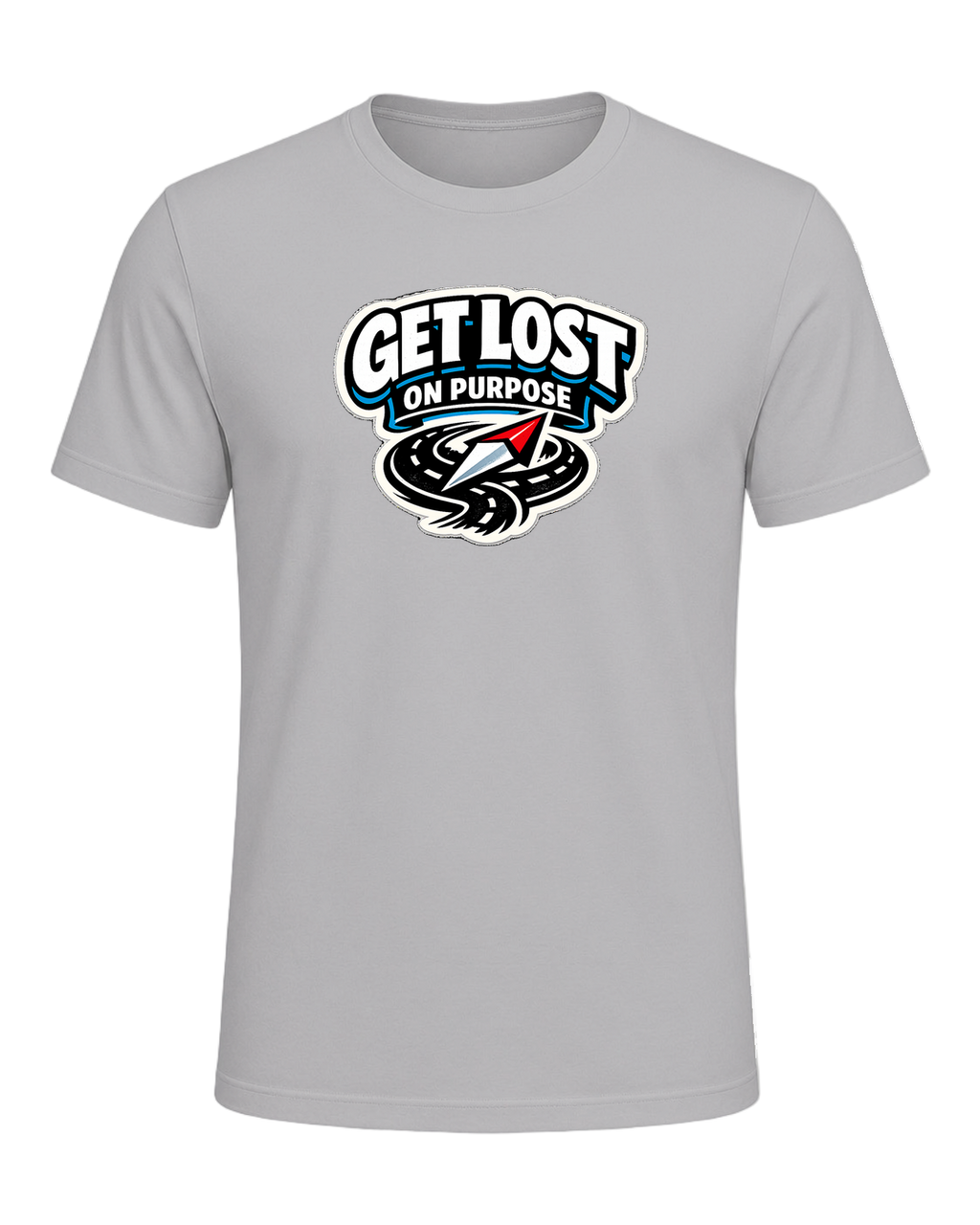 Get Lost On Purpose Tee — Athletic Heather