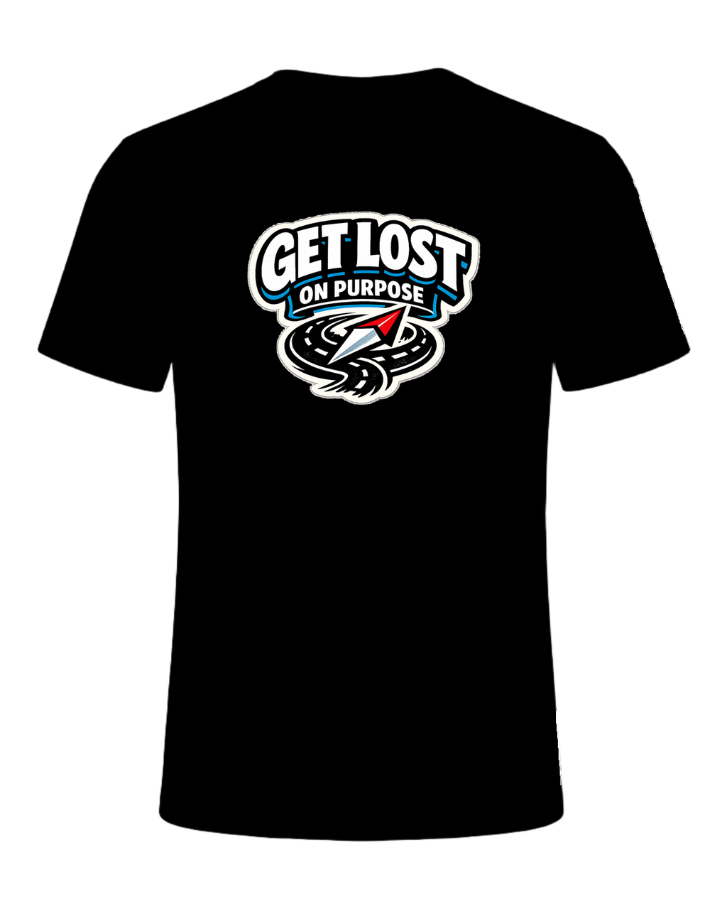 Get Lost On Purpose Tee — Black
