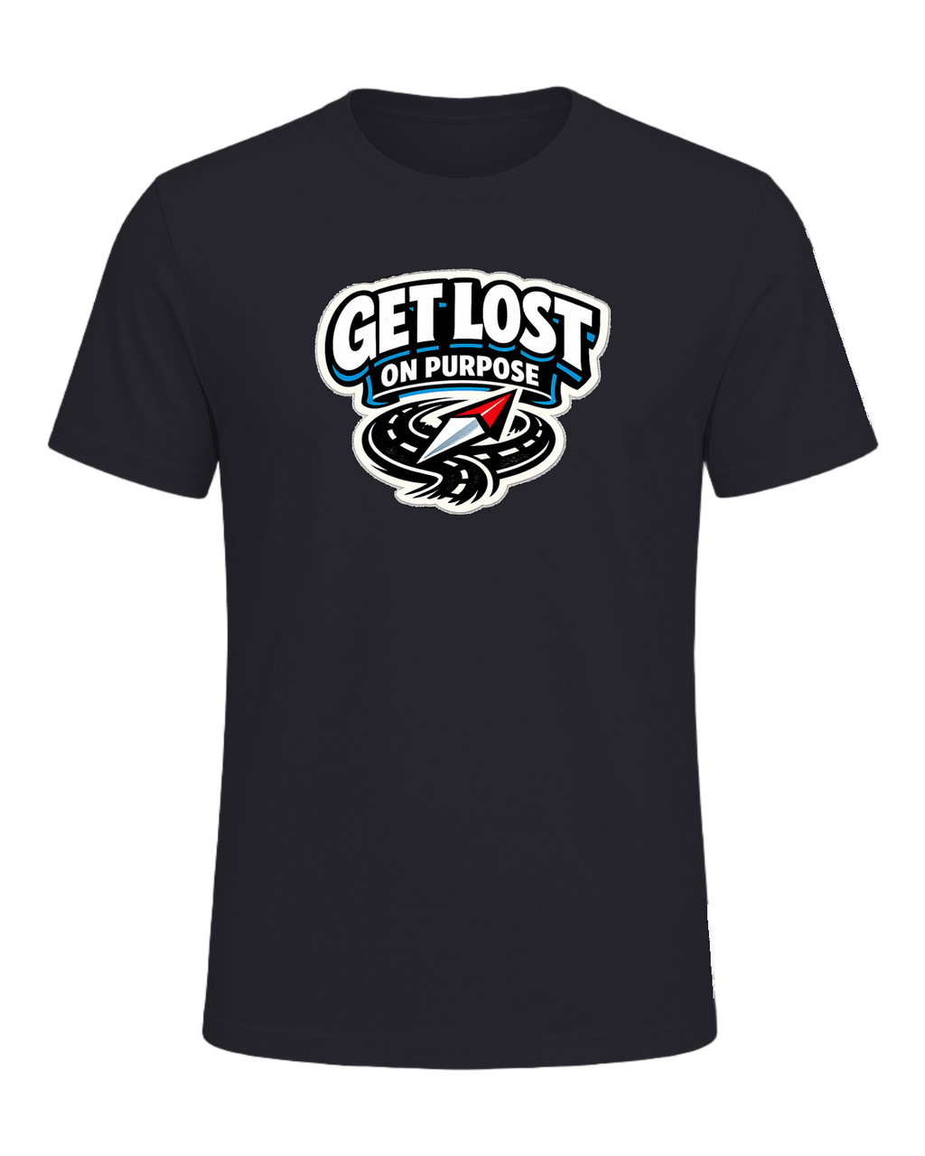 Get Lost On Purpose Tee — Dark Grey
