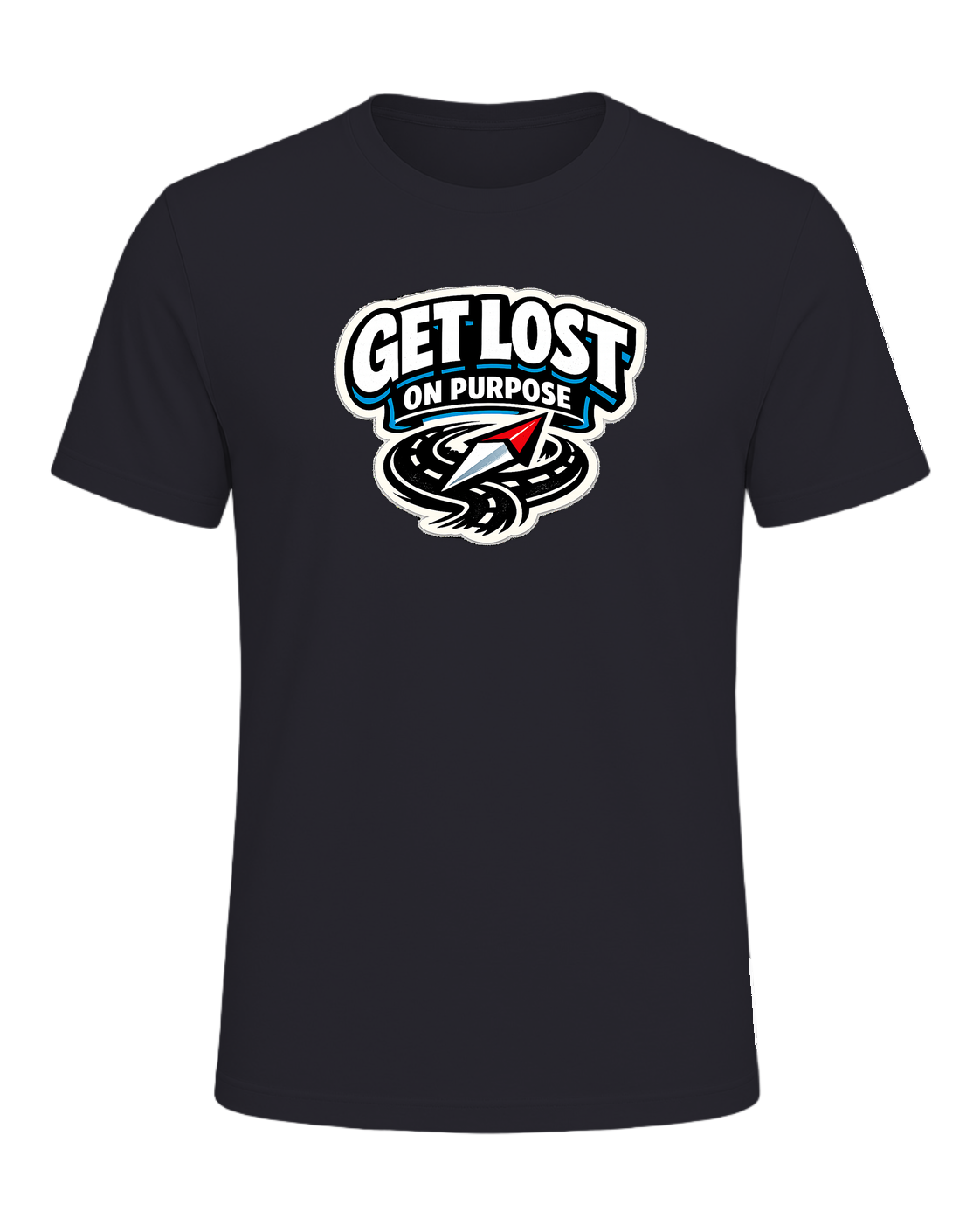 Get Lost On Purpose Tee — Dark Grey