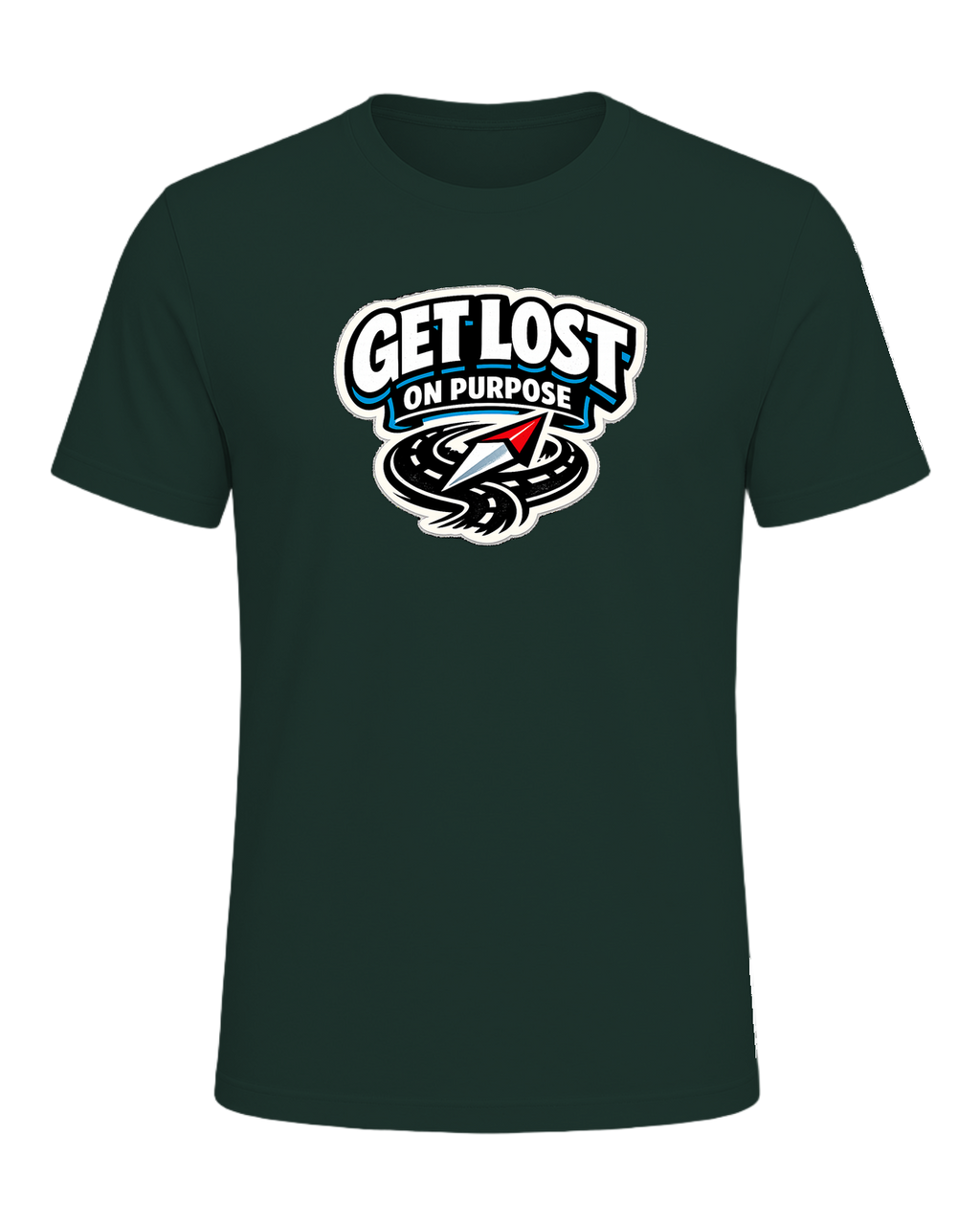 Get Lost On Purpose Tee — Forest