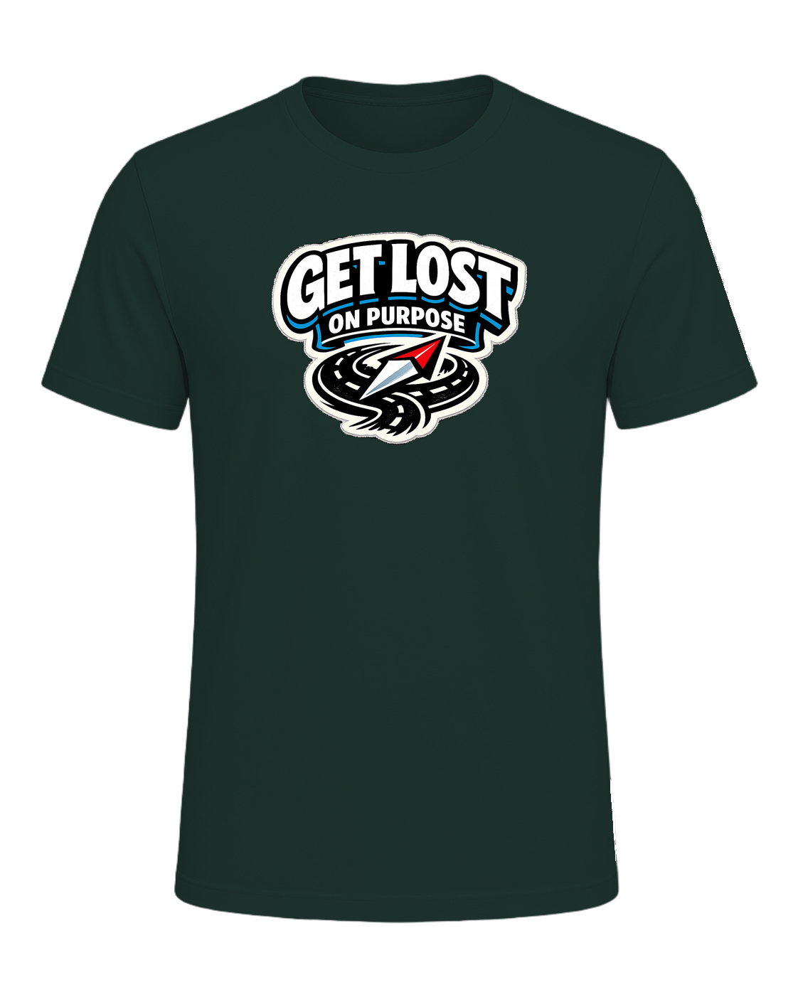Get Lost On Purpose Tee — Forest