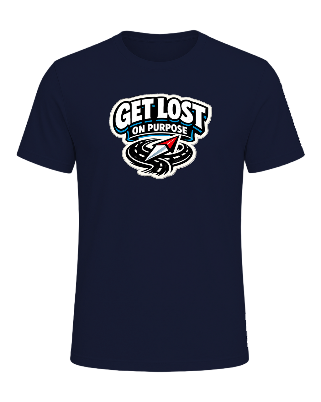 Get Lost On Purpose Tee — Navy