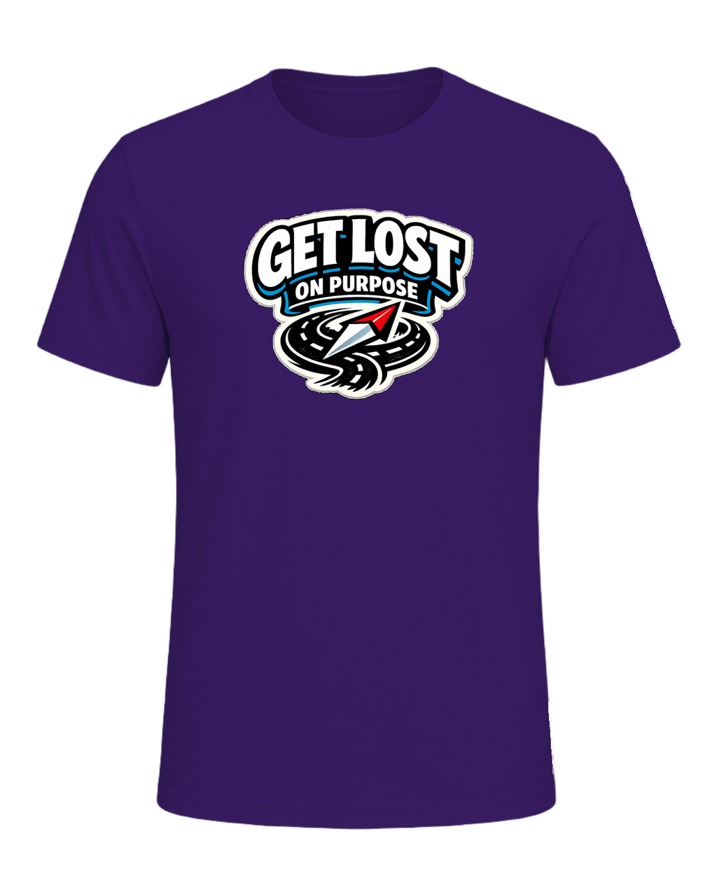 Get Lost On Purpose Tee — Team Purple