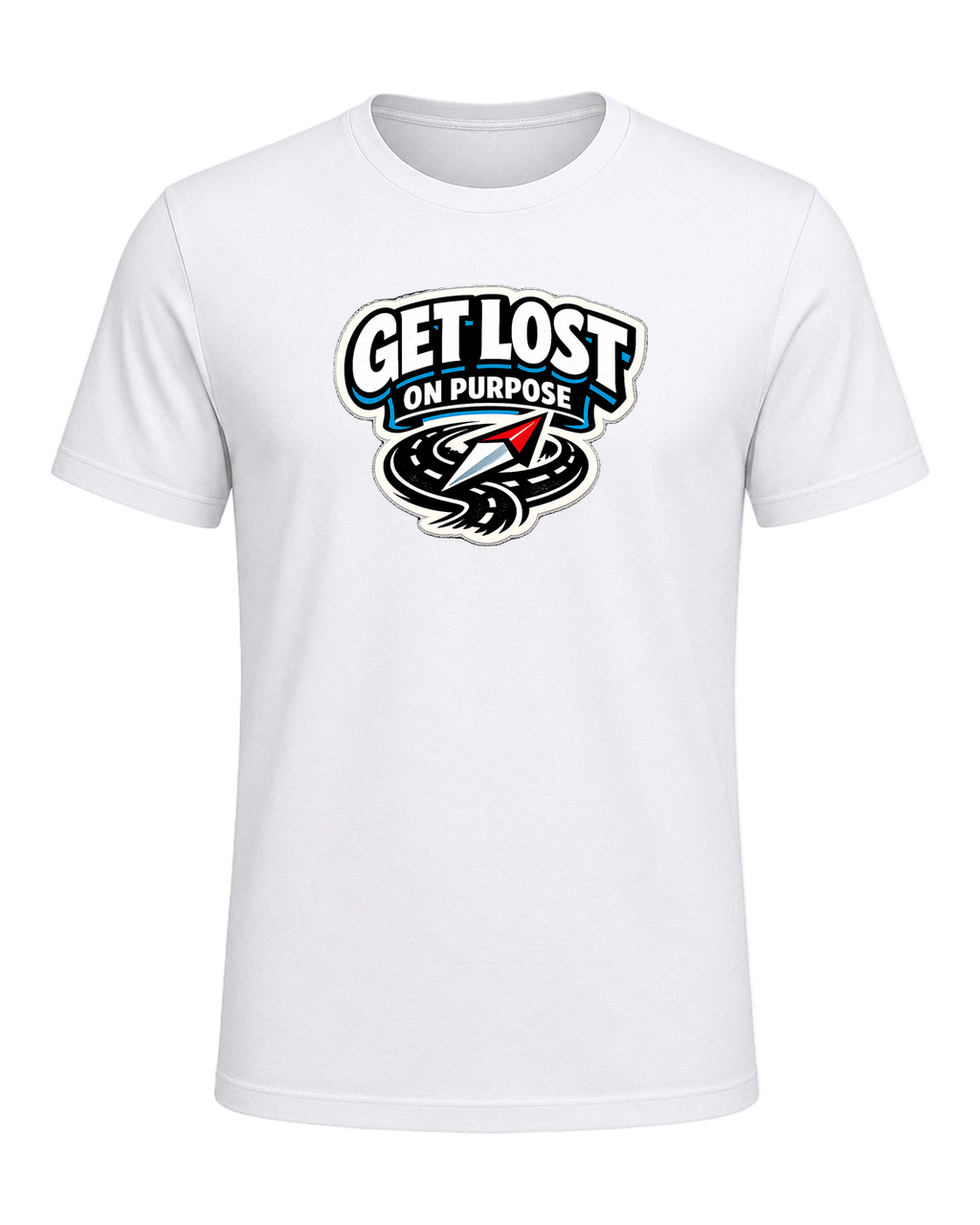 Get Lost On Purpose Tee — White
