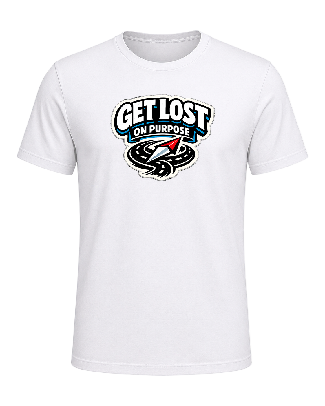 Get Lost On Purpose Tee — White