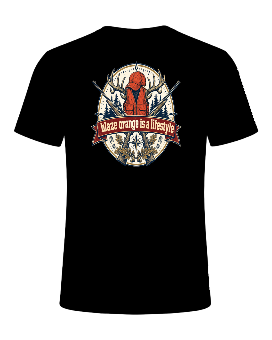 blaze orange is a lifestyle — Black