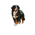 Bernese Mountain Dog Hiking