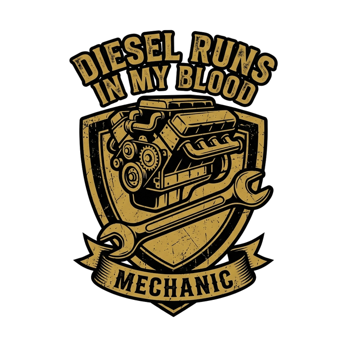 Diesel Runs in My Blood - Oil Black Style