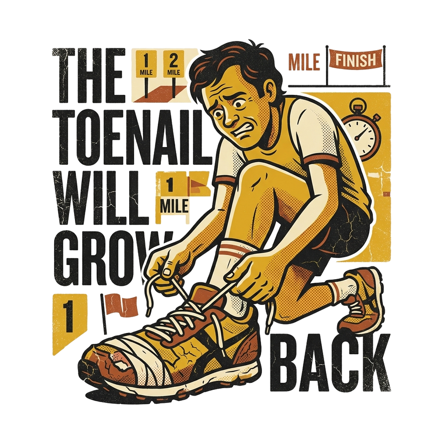 Marathon Runner T-Shirt — The Toenail Will Grow Back