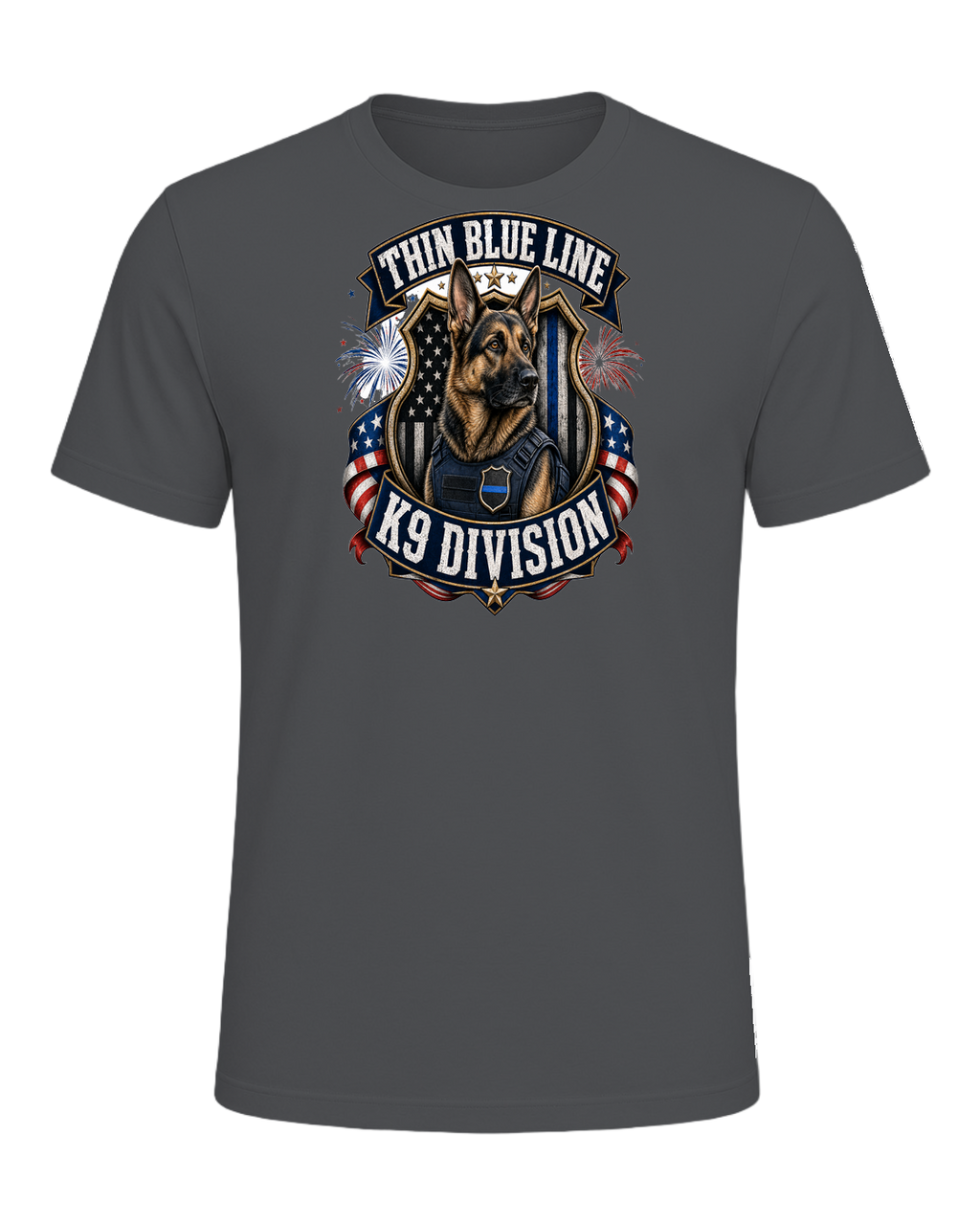 German Shepherd K9 Officer — Asphalt