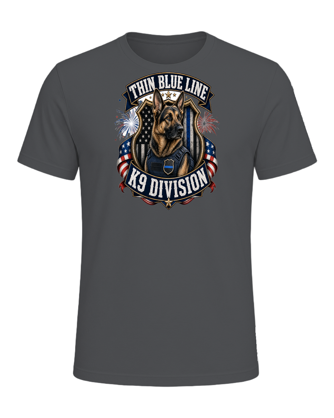 German Shepherd K9 Officer — Asphalt