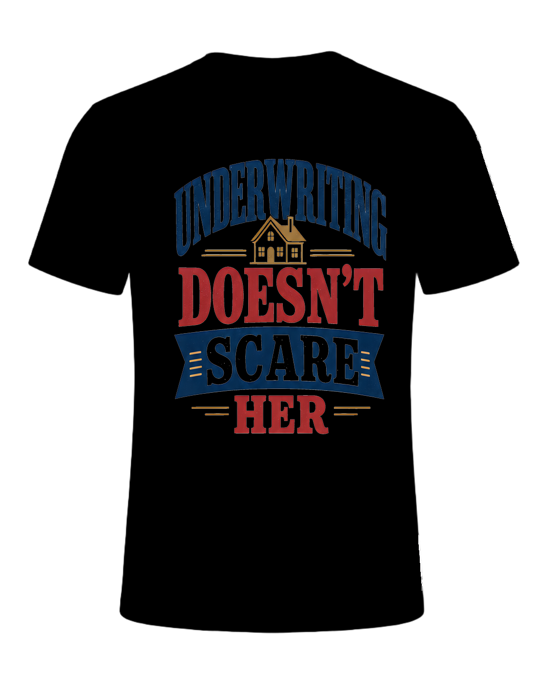 UNDERWRITING DOESN'T SCARE HER — Black