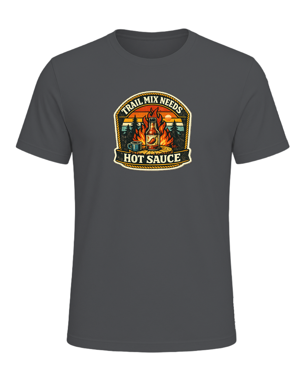 Trail Mix Needs Hot Sauce Tee — Asphalt